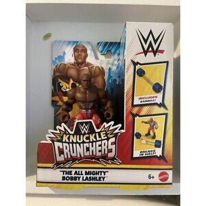 WWE Knuckle Crunchers "The All Mighty" BOBBY LASHLEY Action Figure Barbells NEW